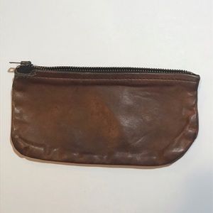 Small Brown Leather Coin Purse